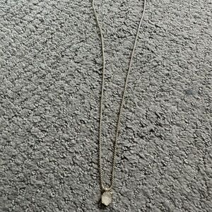 Adjustable white druzy Kendra Scott necklace